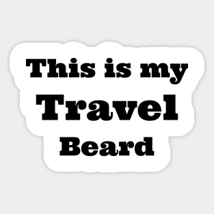 travel beard Sticker